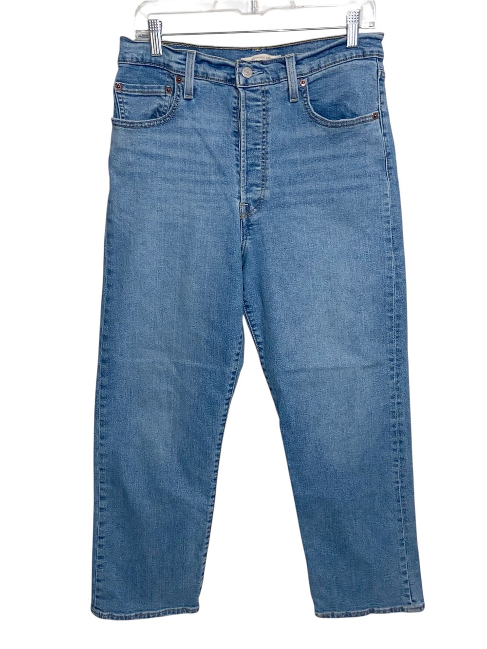 Levi's Jeans Womens 31X27 Blue Ribcage Straight Ankle High Rise Denim Casual